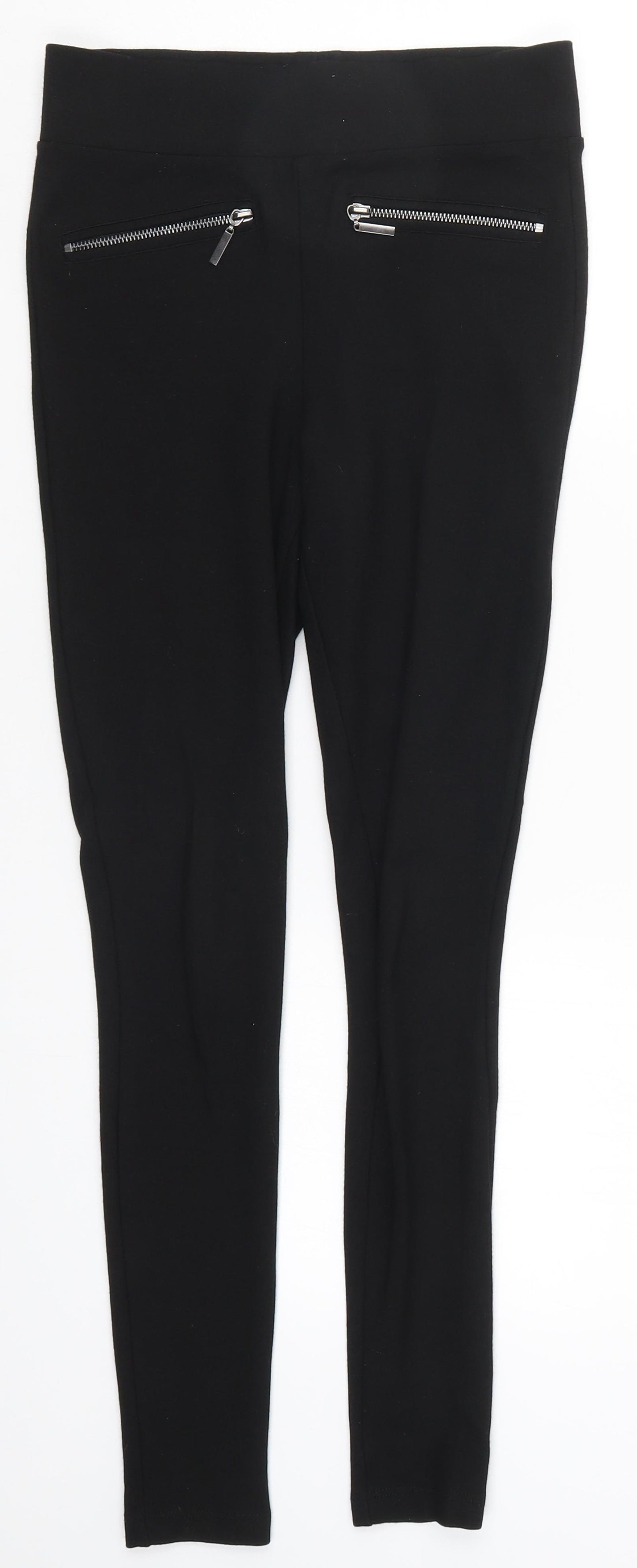 NEXT Womens Black   Carrot Leggings Size 6 L26.5 in