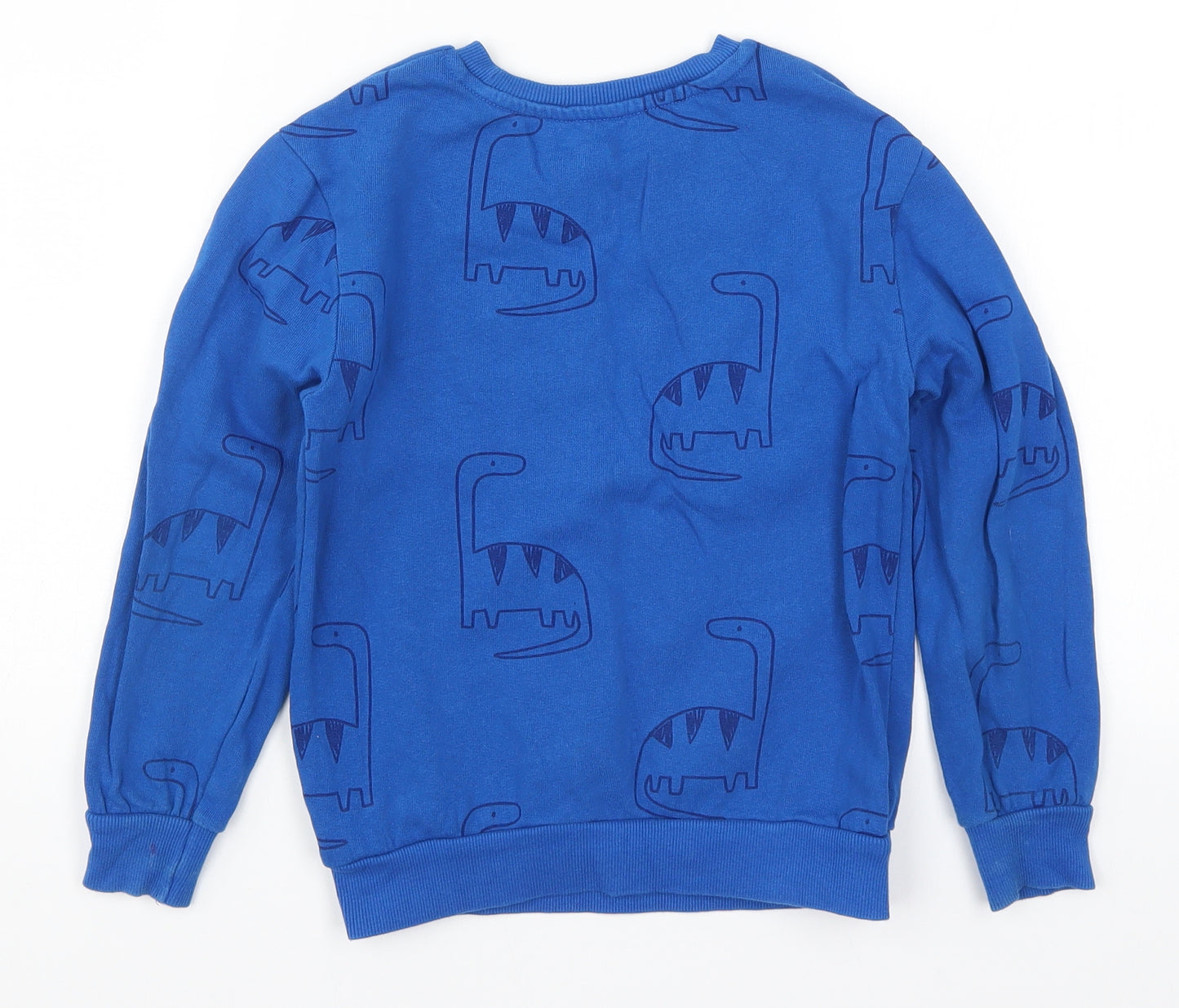 George Boys Blue   Pullover Sweatshirt Size 6-7 Years  - Dinosaurs