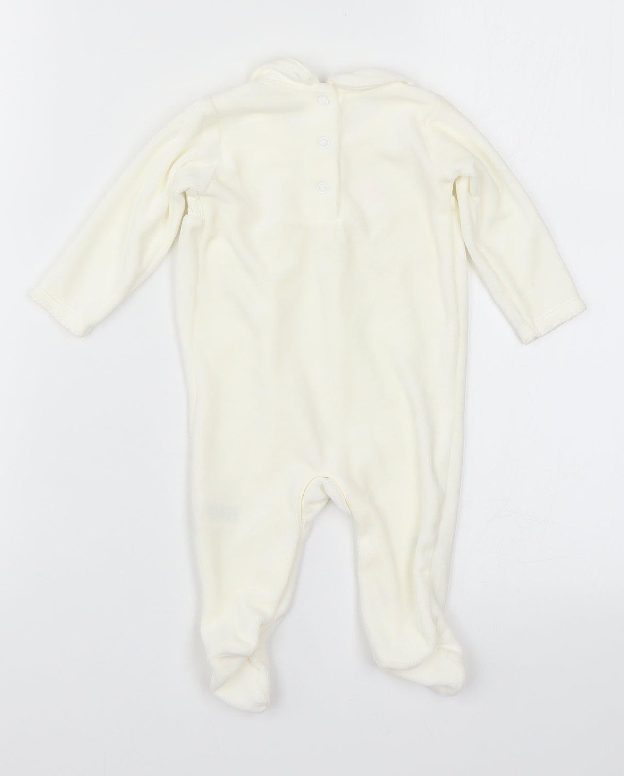 Matalan Girls Ivory Floral  Cami One Piece Size 0-3 Months