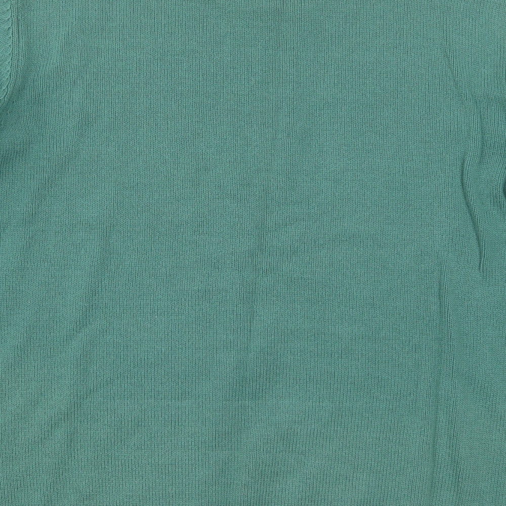 Easy Mens Green  Knit Pullover Jumper Size M