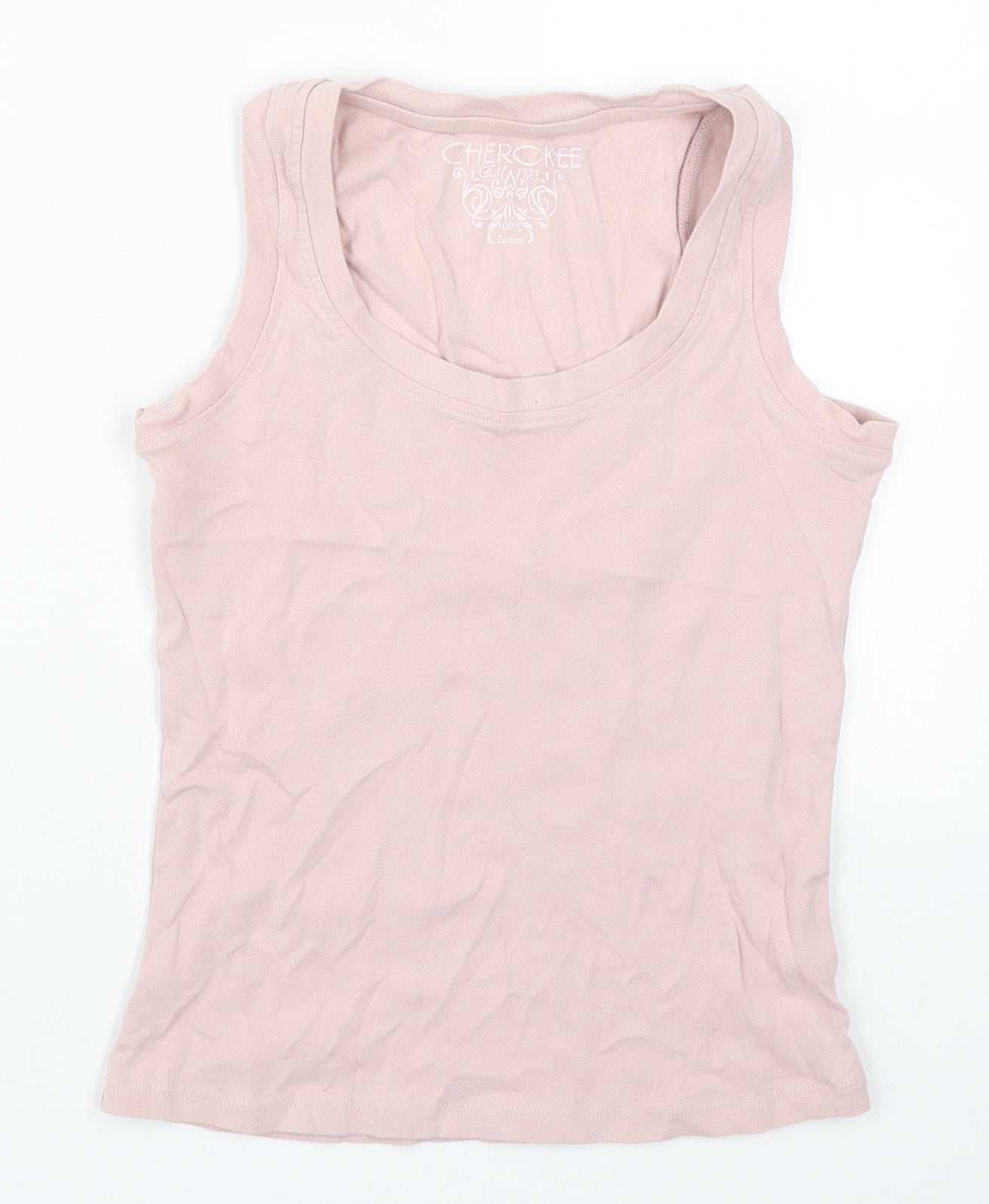 Cherokee Womens Pink   Basic Tank Size 10