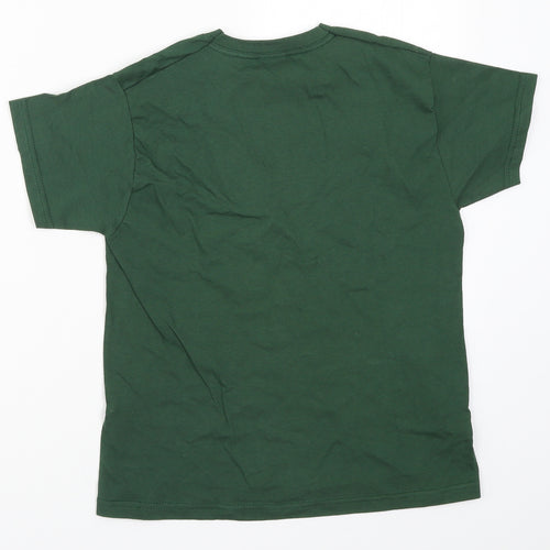 Fruit of the Loom Girls Green   Basic T-Shirt Size 7-8 Years  - Leaves