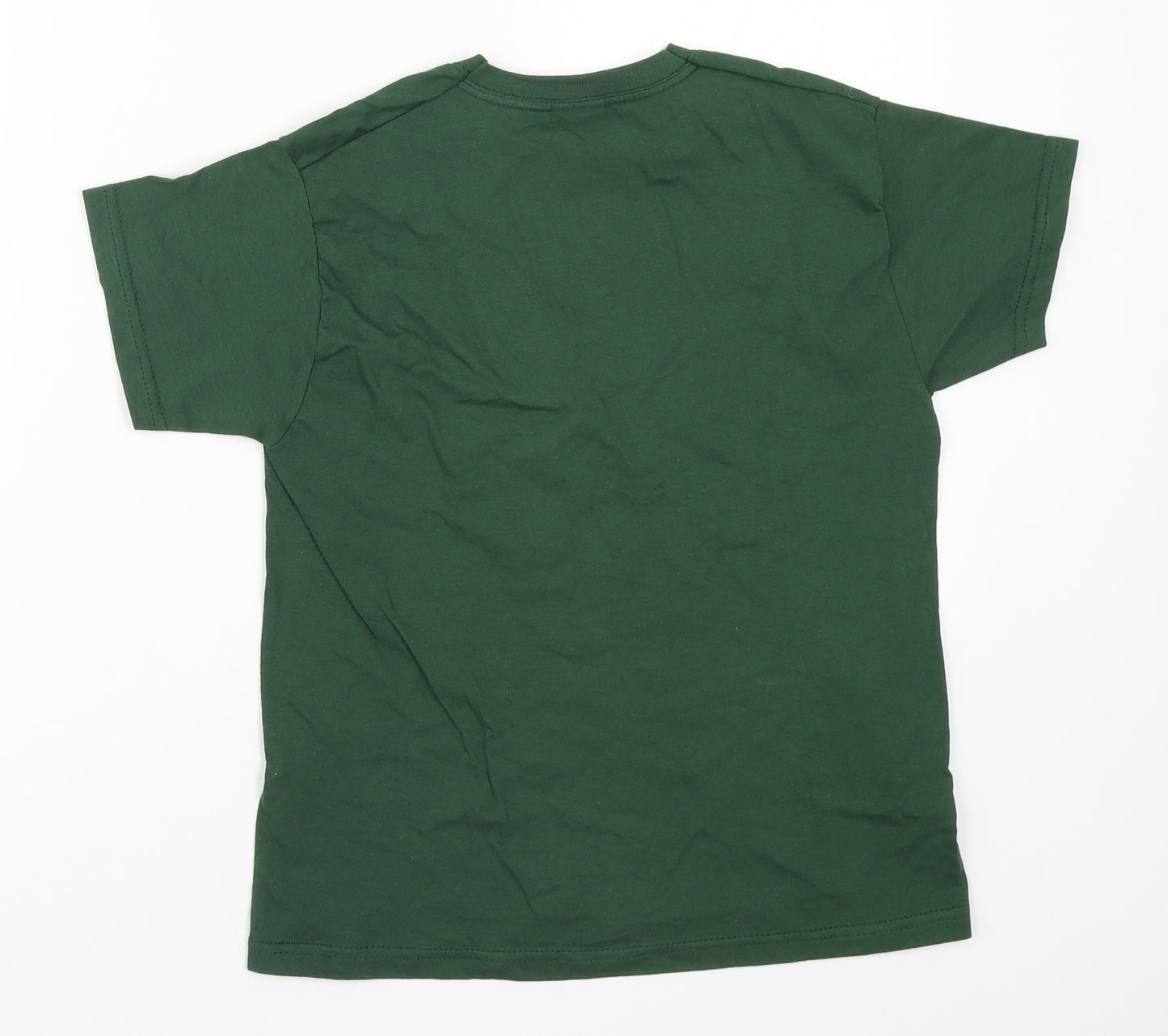 Fruit of the Loom Girls Green   Basic T-Shirt Size 7-8 Years  - Leaves