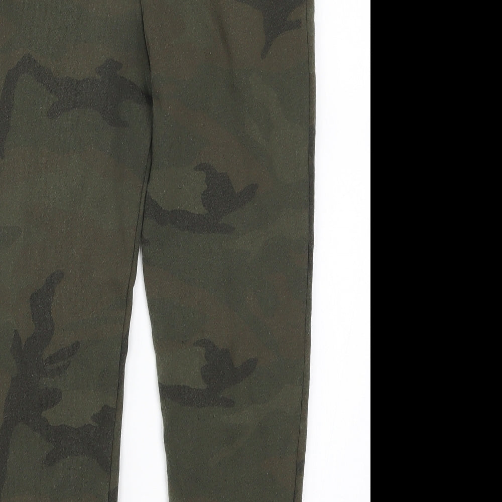 Primark Boys Green Camouflage  Sweatpants Trousers Size 9-10 Years