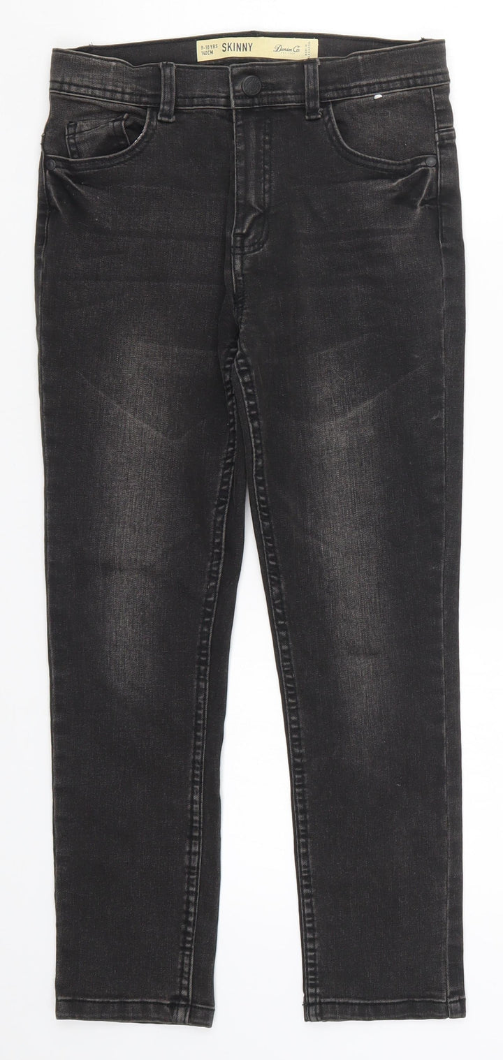 Denim Co Girls Black Denim Skinny Jeans Size 9-10 Years