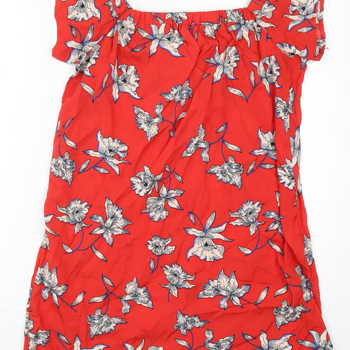 Atmosphere Womens Red Floral  A-Line  Size 10