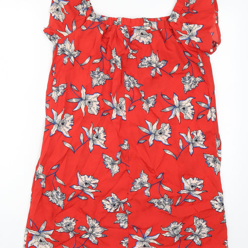 Atmosphere Womens Red Floral  A-Line  Size 10