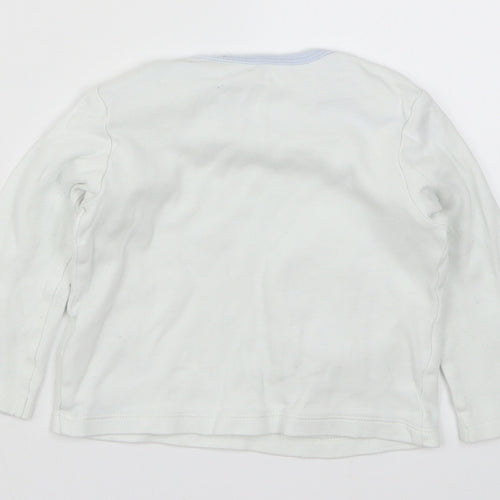 Morrisons Baby White   Basic T-Shirt Size 12-18 Months  - Tatty Teddy Tiny Little Dreamer