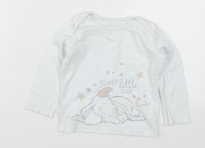 George Baby Solid Cami Pyjama Top Size 12-18 Months - Dumbo Sleepy Little One