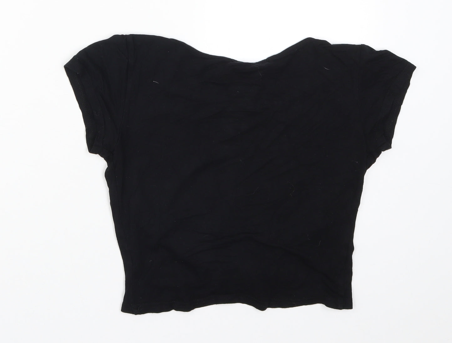 Missguided Womens Black   Basic T-Shirt Size 6