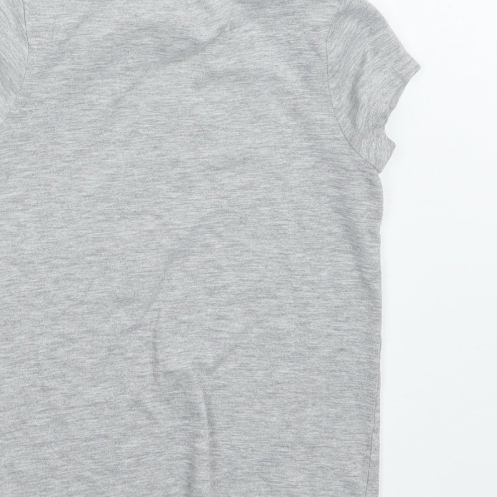George Girls Grey   Basic T-Shirt Size 7-8 Years