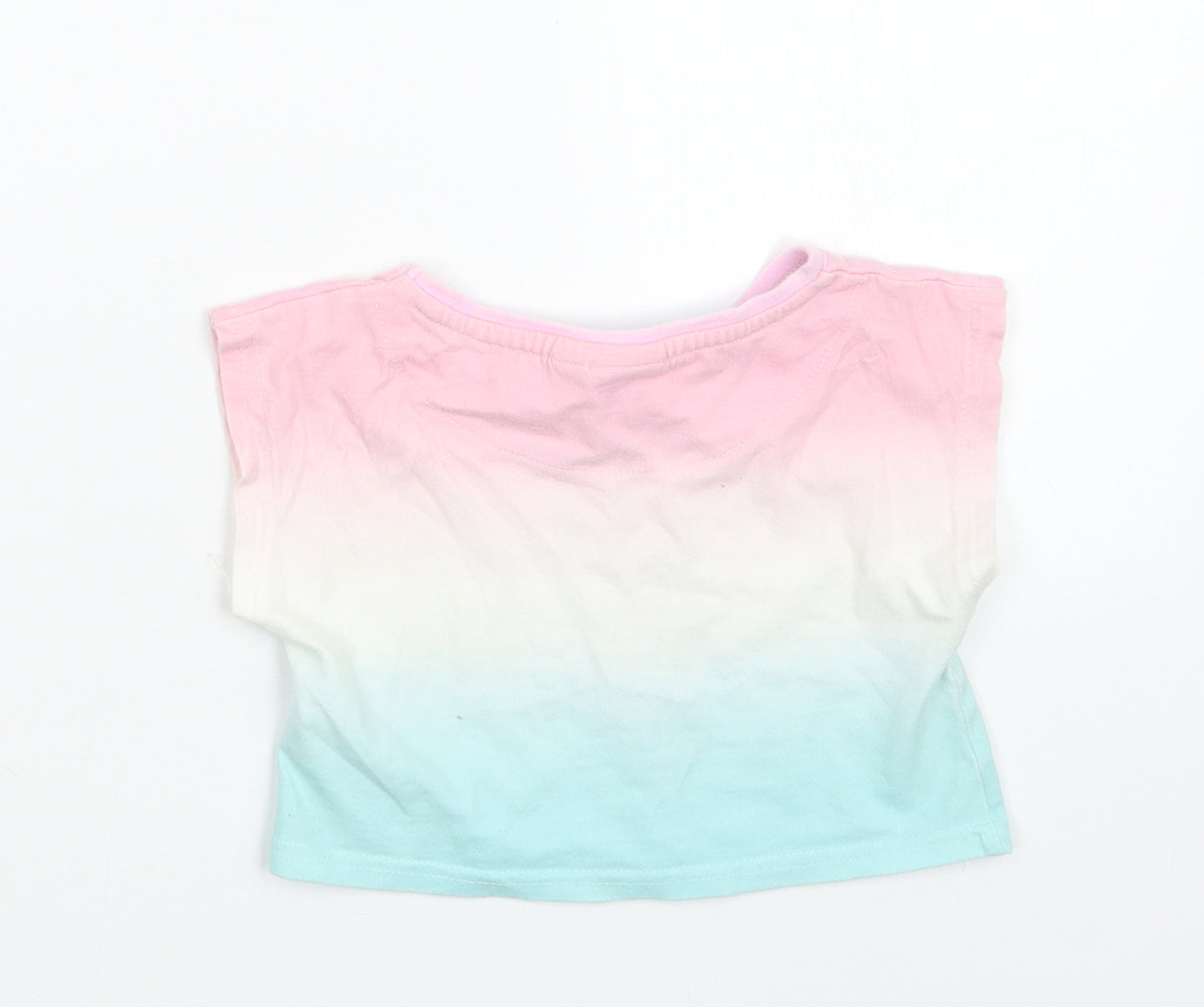 Disney Girls Pink Geometric  Basic T-Shirt Size 2-3 Years  - Minnie Mouse