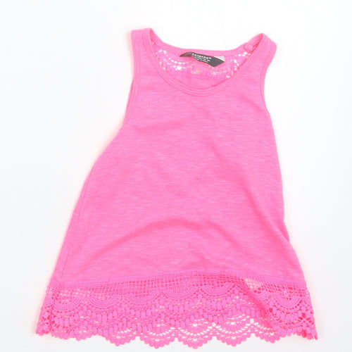 Primark Girls Pink   Basic T-Shirt Size 4-5 Years