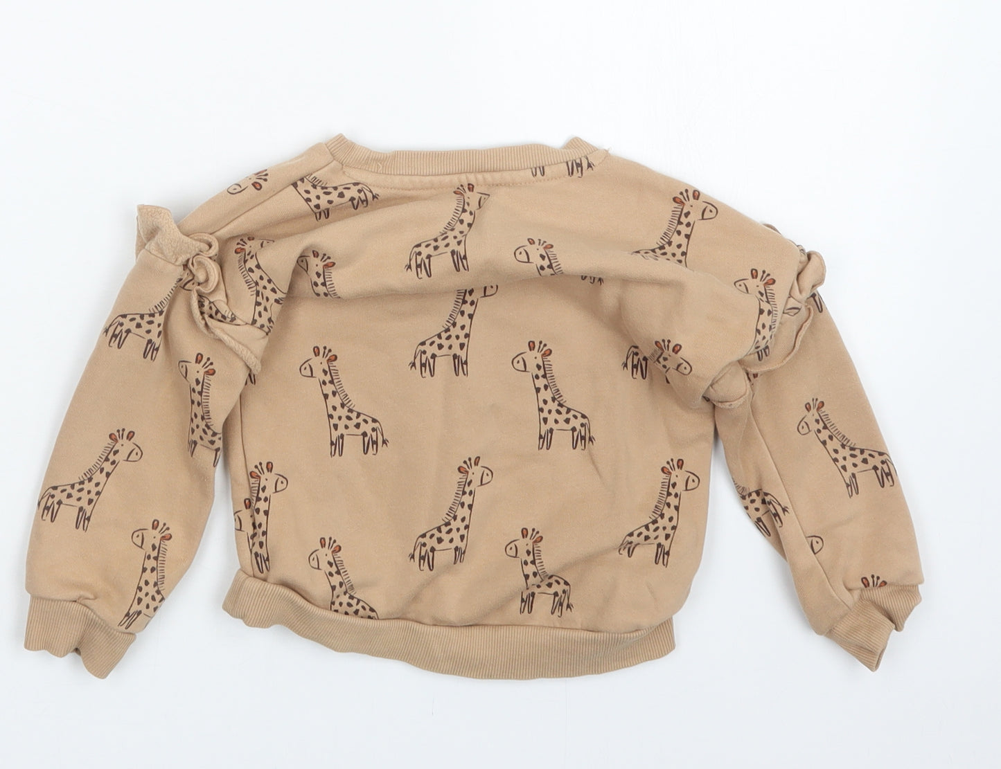 George Girls Beige   Pullover Jumper Size 2-3 Years