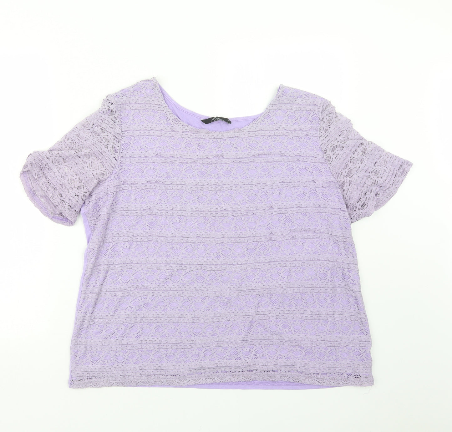 BM Womens Purple   Basic T-Shirt Size 20