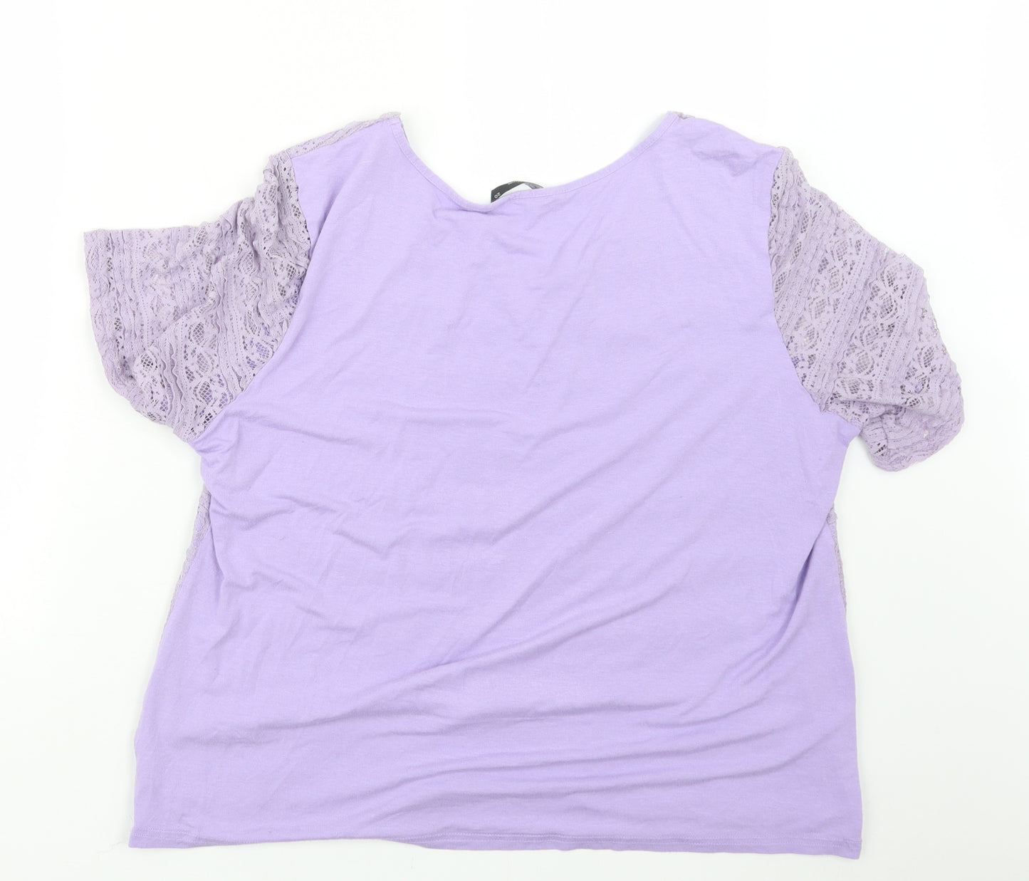 BM Womens Purple   Basic T-Shirt Size 20