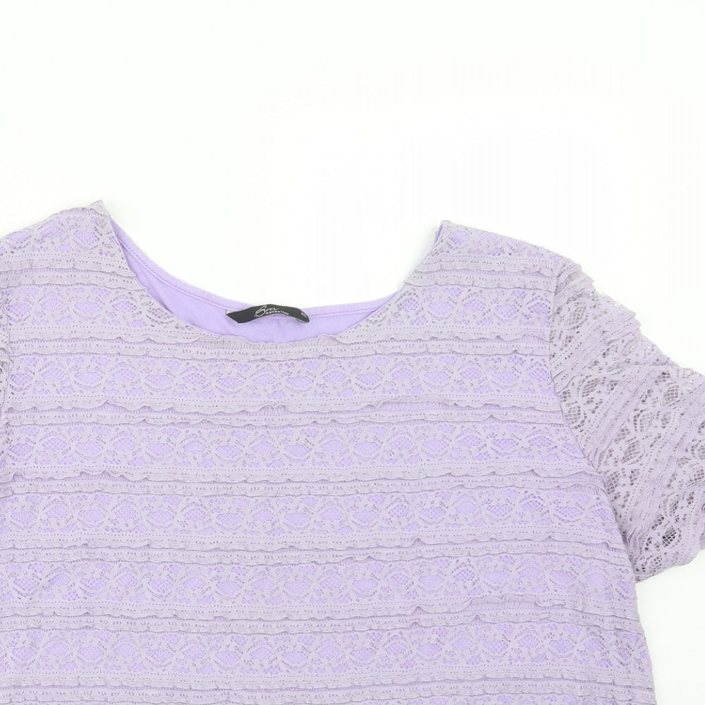 BM Womens Purple   Basic T-Shirt Size 20