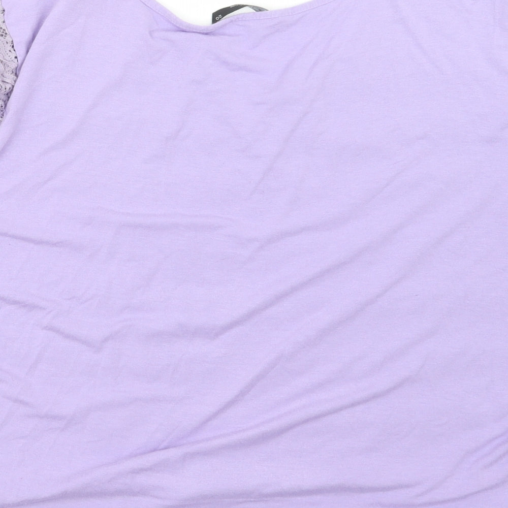 BM Womens Purple   Basic T-Shirt Size 20