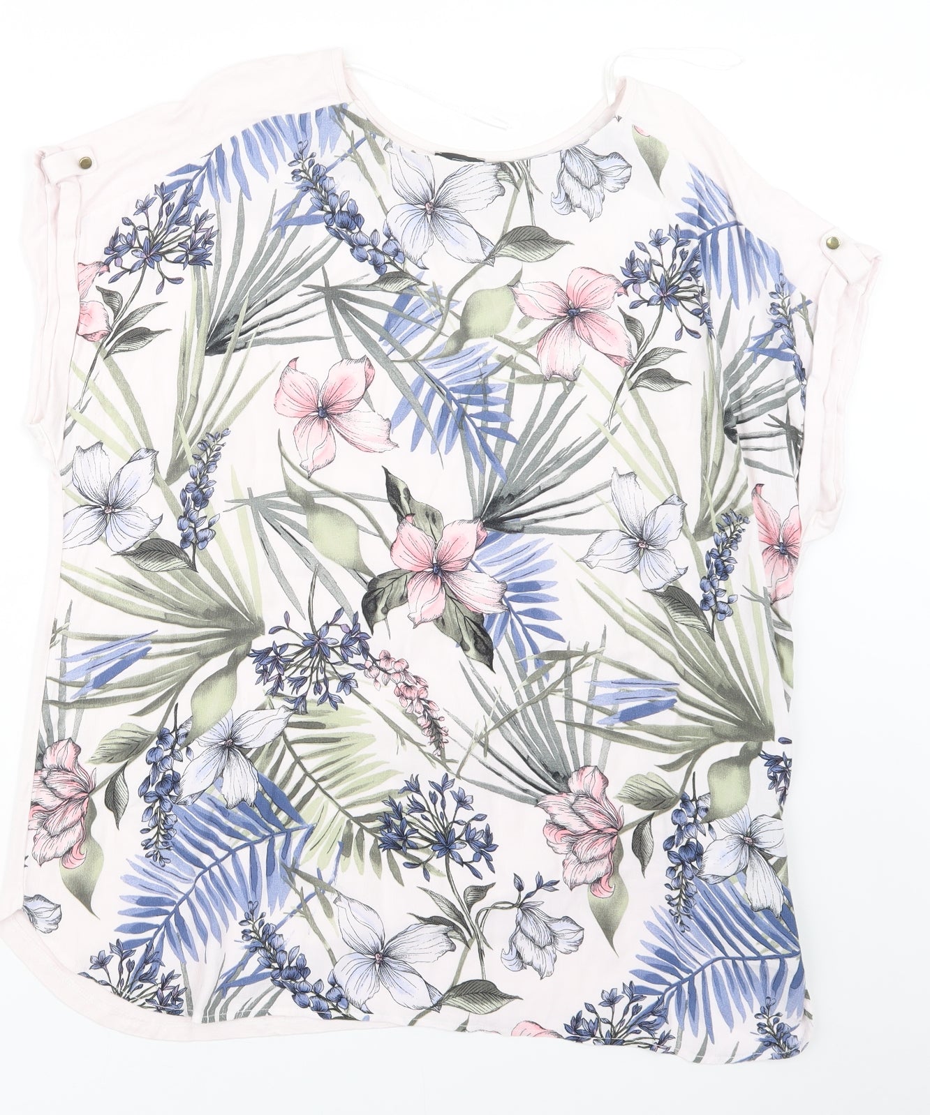 F&F Womens Pink Floral  Basic Blouse Size 20