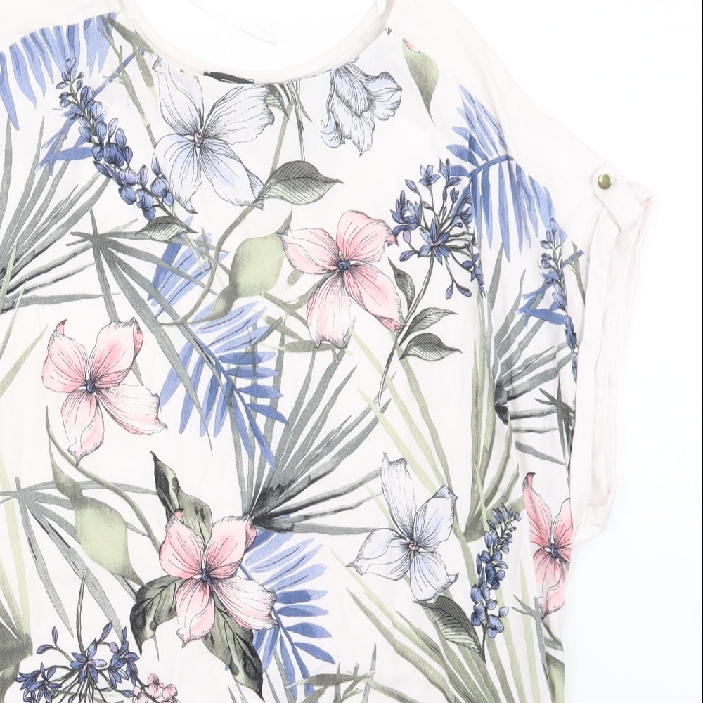 F&F Womens Pink Floral  Basic Blouse Size 20