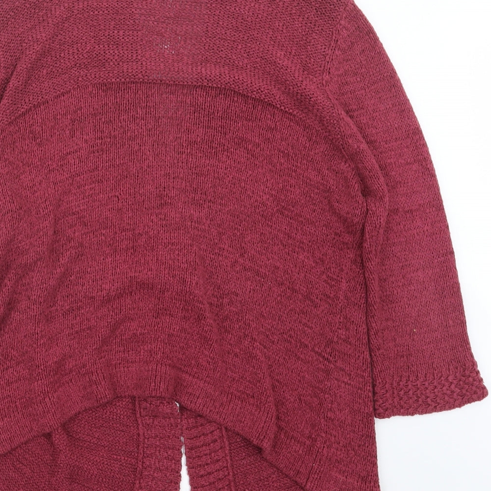 BHS Womens Red  Knit Cardigan Jumper Size 18