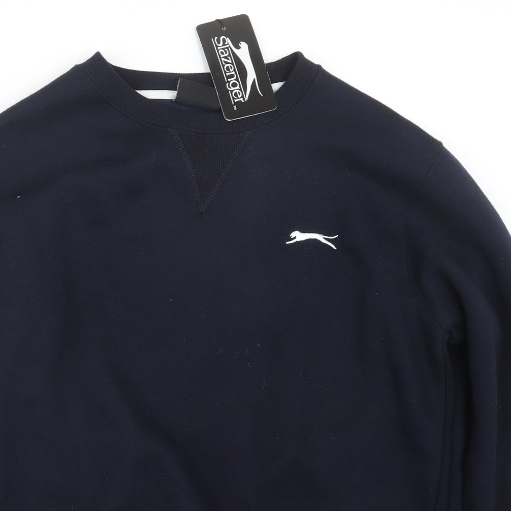 Slazenger Mens Blue   Pullover Jumper Size M