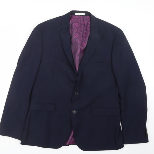 Burton Mens Blue   Jacket Suit Jacket Size 38