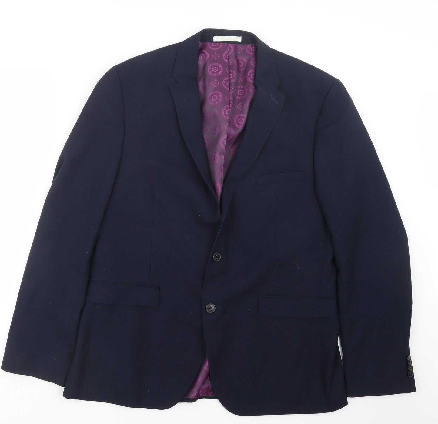 Burton Mens Blue   Jacket Suit Jacket Size 38