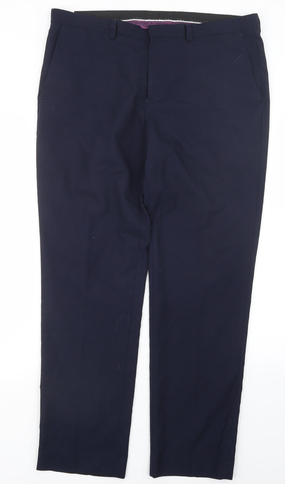 Burton Mens Blue   Trousers  Size 36 in L30 in