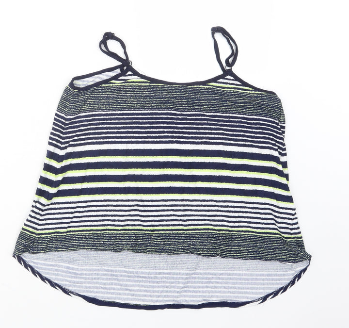 Dorothy Perkins Womens Blue Striped  Basic Tank Size 14