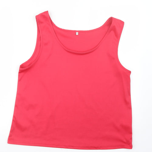 EWM Womens Pink   Basic Tank Size 18
