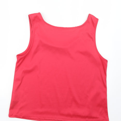 EWM Womens Pink   Basic Tank Size 18