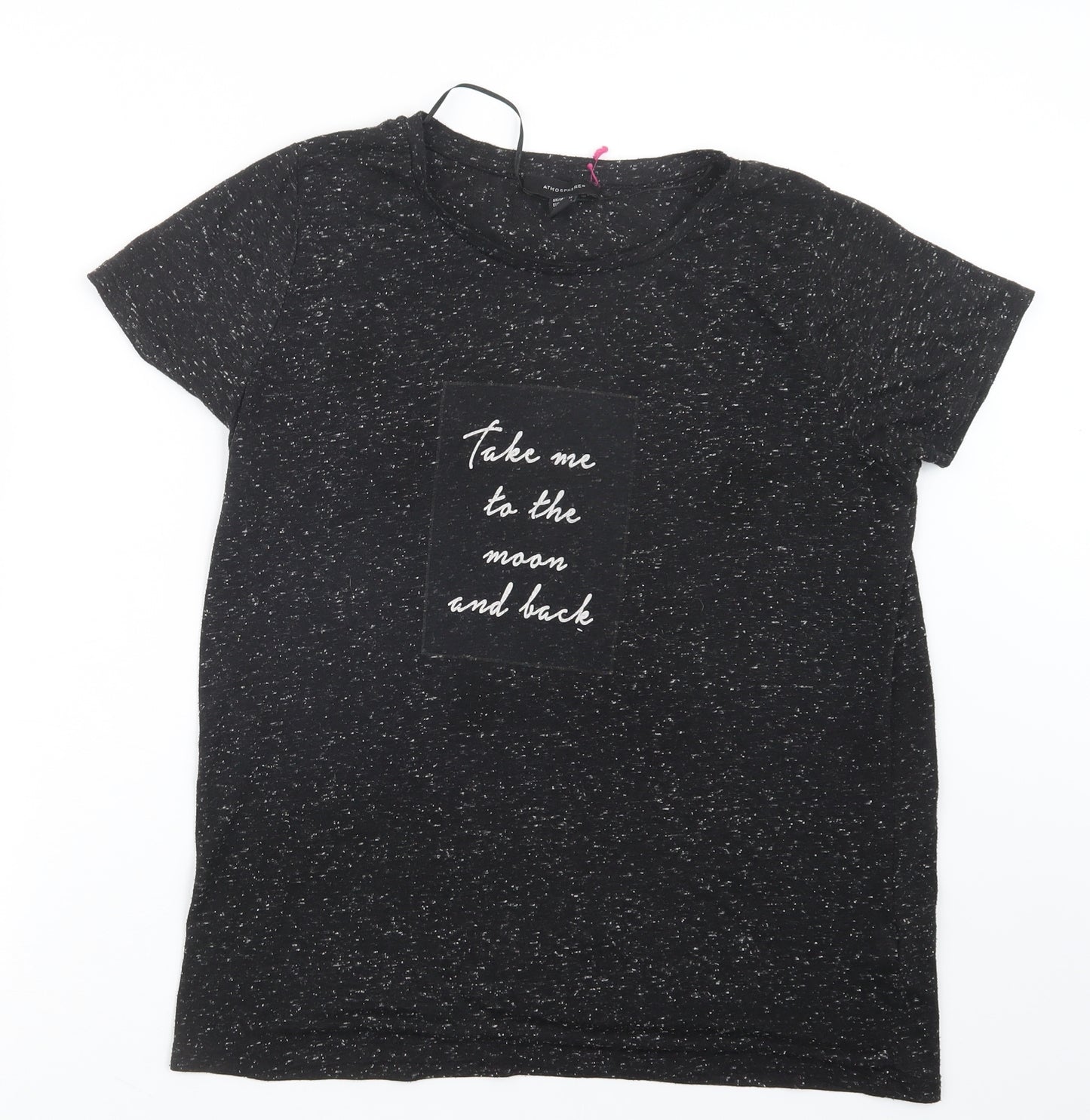 Atmosphere Womens Black   Basic T-Shirt Size 12