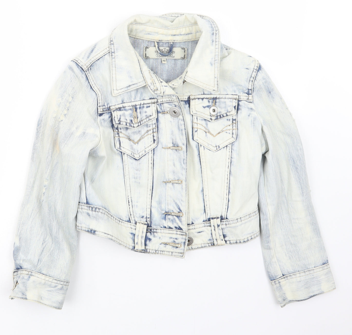 Urban Bliss Womens Blue  Denim Jacket  Size 10