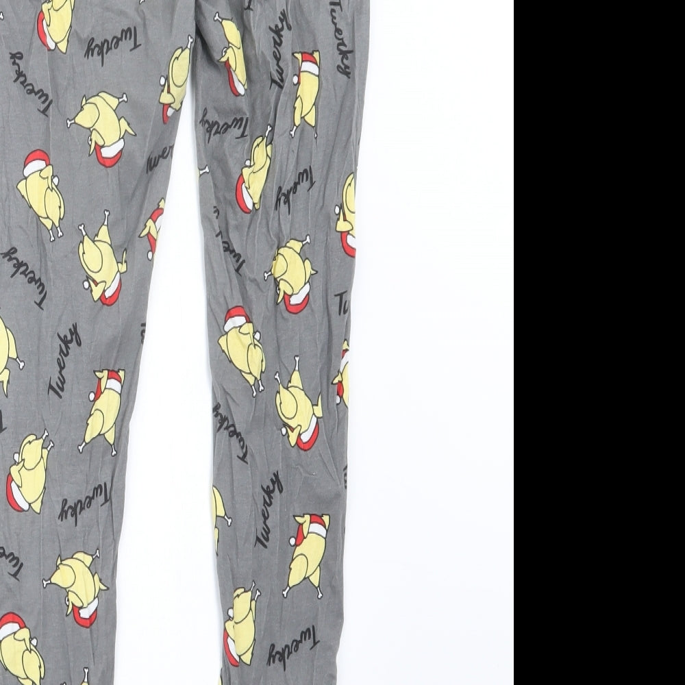 ASOS Mens Grey Geometric   Pyjama Pants Size XS  - Christmas