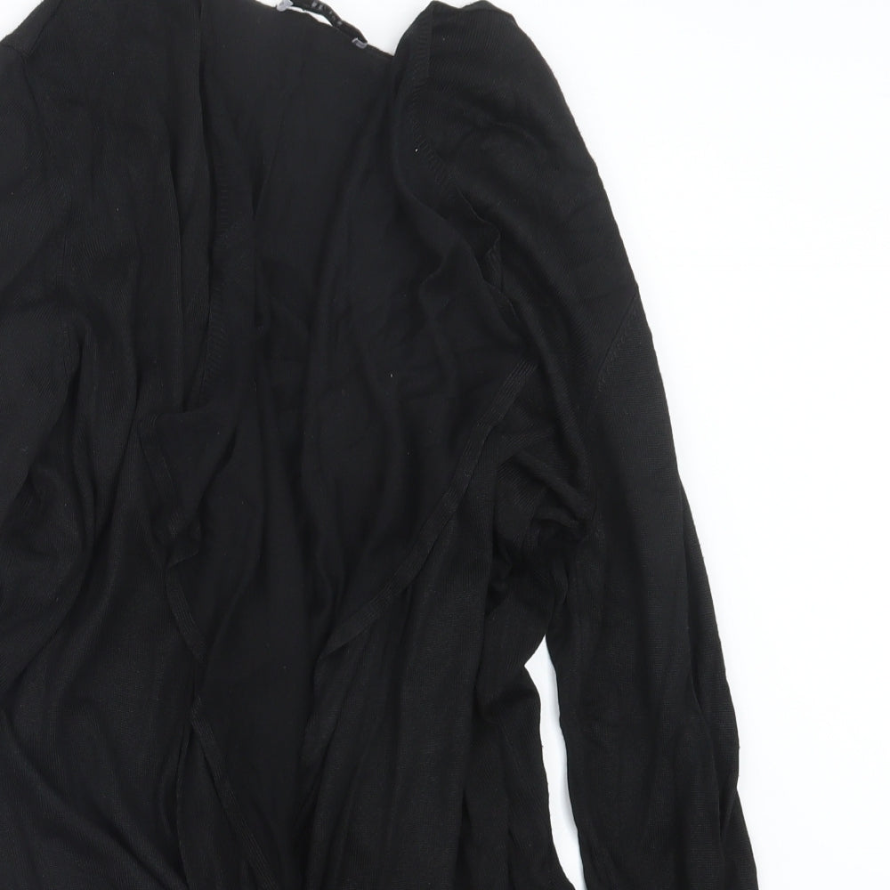 Per Una Womens Black  Knit Cardigan Jumper Size 16