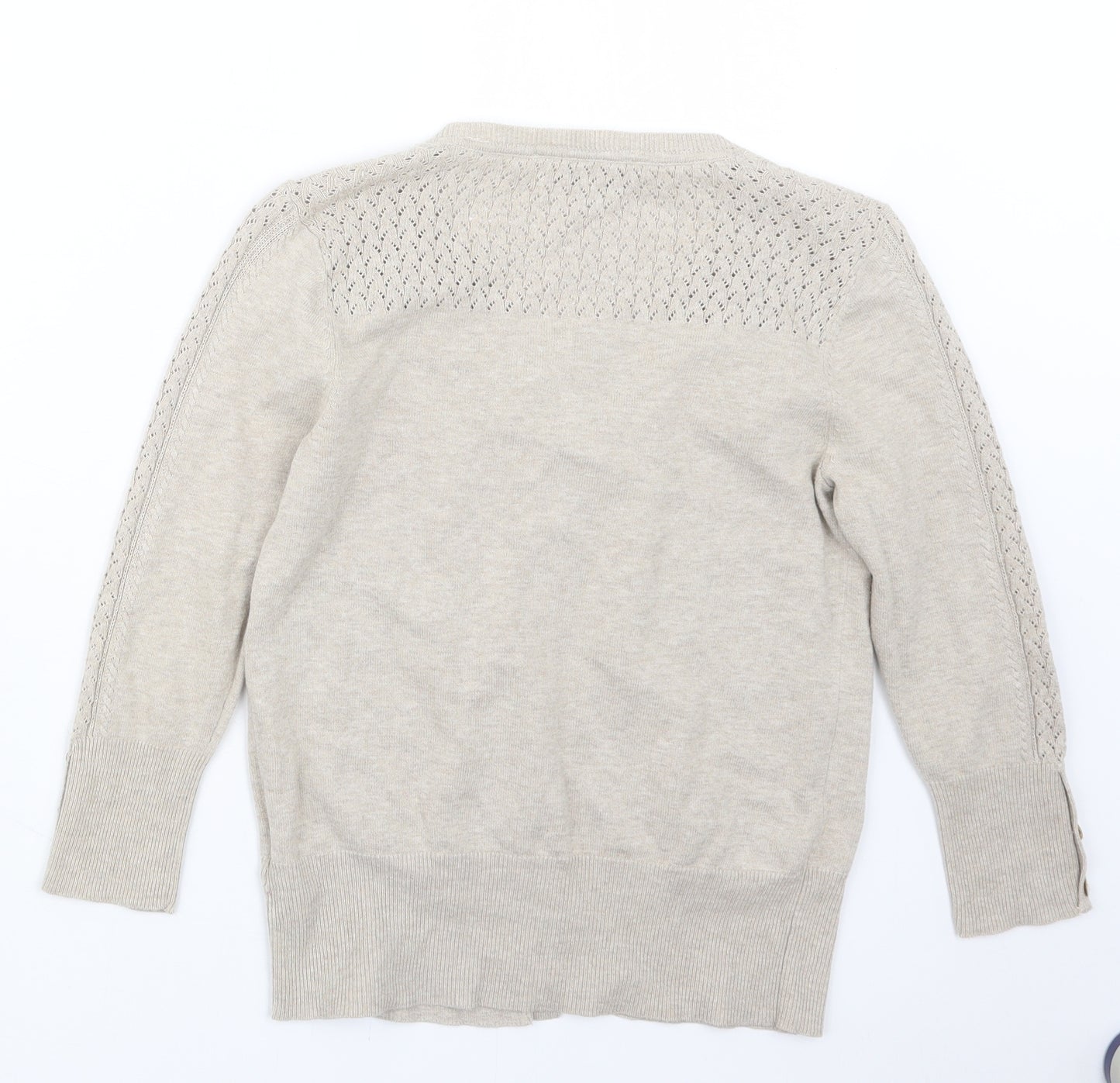 RJR.John Rocha Womens Beige  Knit Cardigan Jumper Size 10