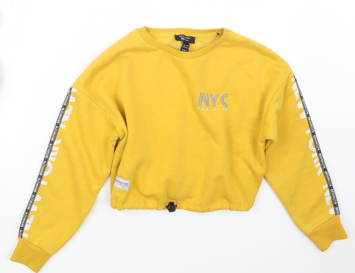New Look Girls Yellow   Pullover Jumper Size 10-11 Years
