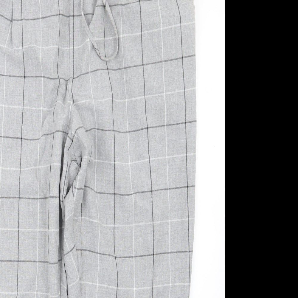 F&F Womens Grey Check  Trousers  Size 22 L26 in