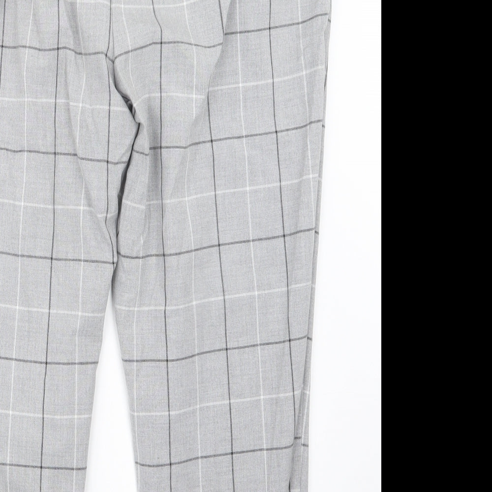 F&F Womens Grey Check  Trousers  Size 22 L26 in