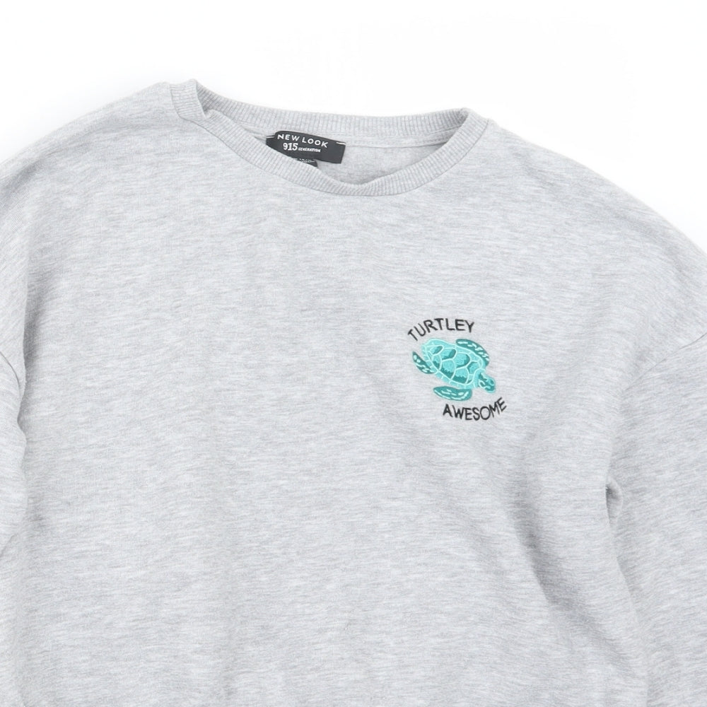New Look Girls Grey   Pullover Jumper Size 14-15 Years