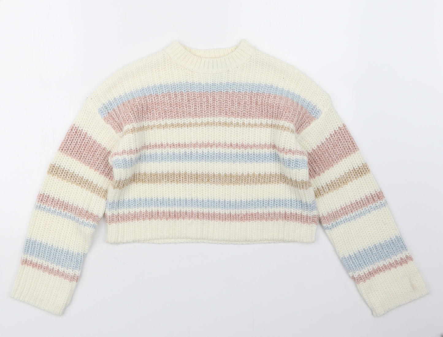 New Look Girls Ivory  Knit Pullover Jumper Size 12-13 Years