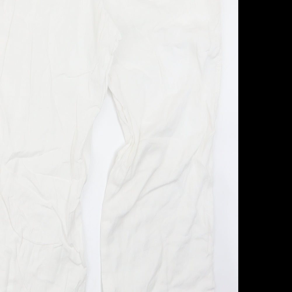 Atmosphere Womens White   Trousers  Size 14 L28 in