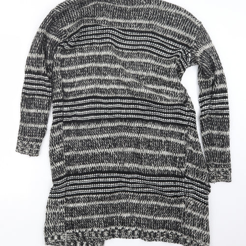 New Look Womens Black  Knit Cardigan Jumper Size 8