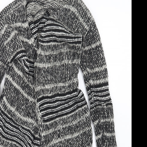 New Look Womens Black  Knit Cardigan Jumper Size 8
