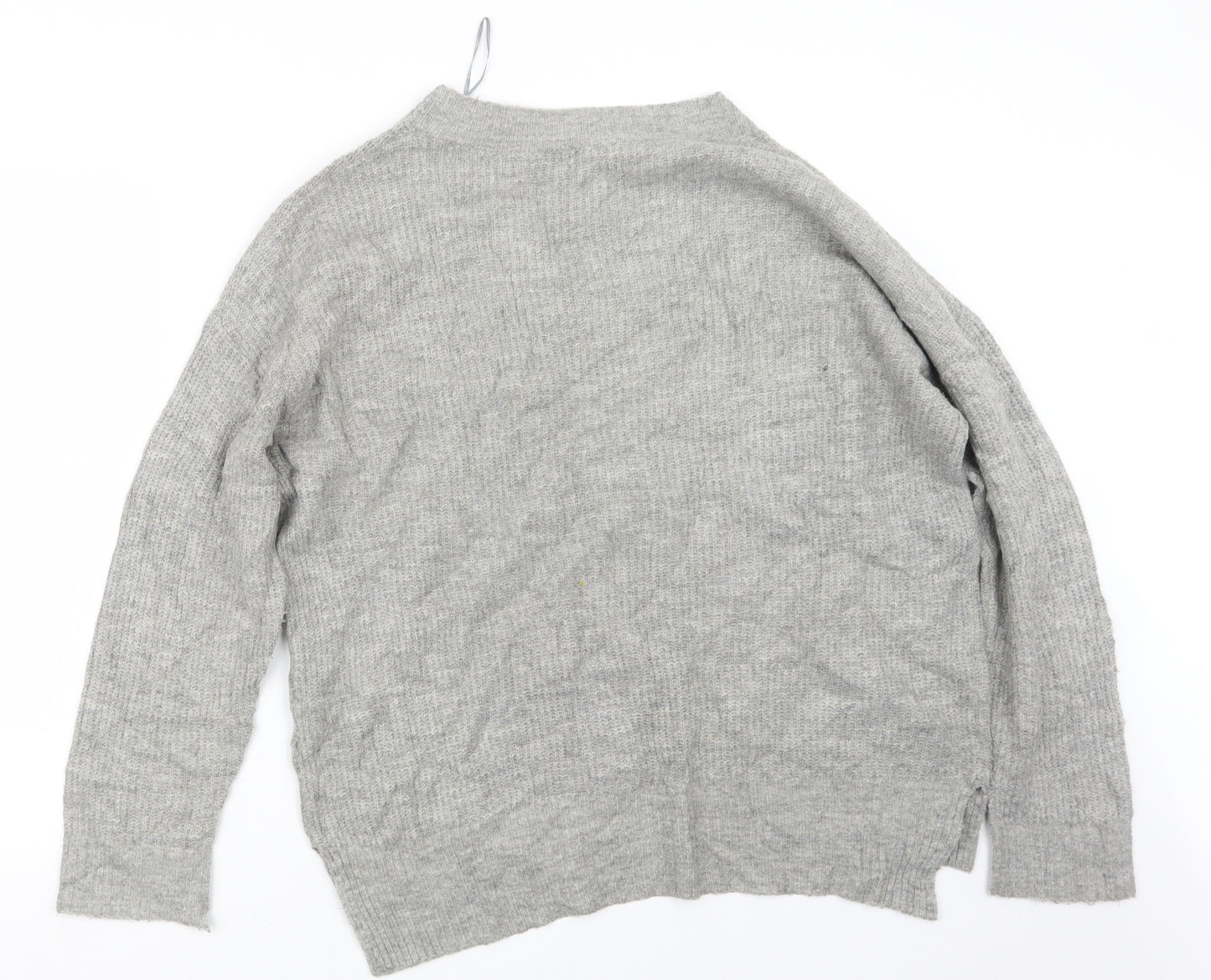 New Look Womens Grey  Knit Pullover Jumper Size S