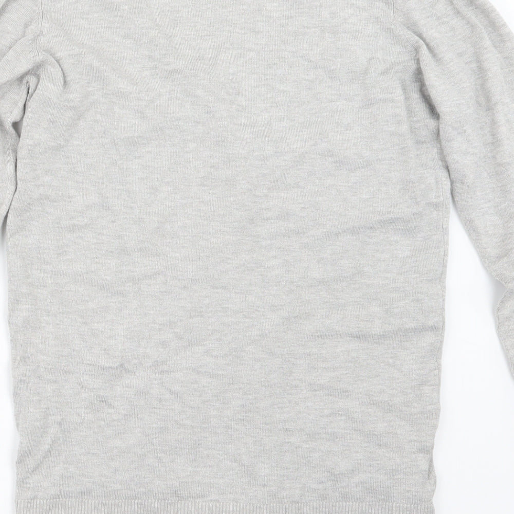 Papaya Womens Grey  Knit Cardigan Jumper Size 10