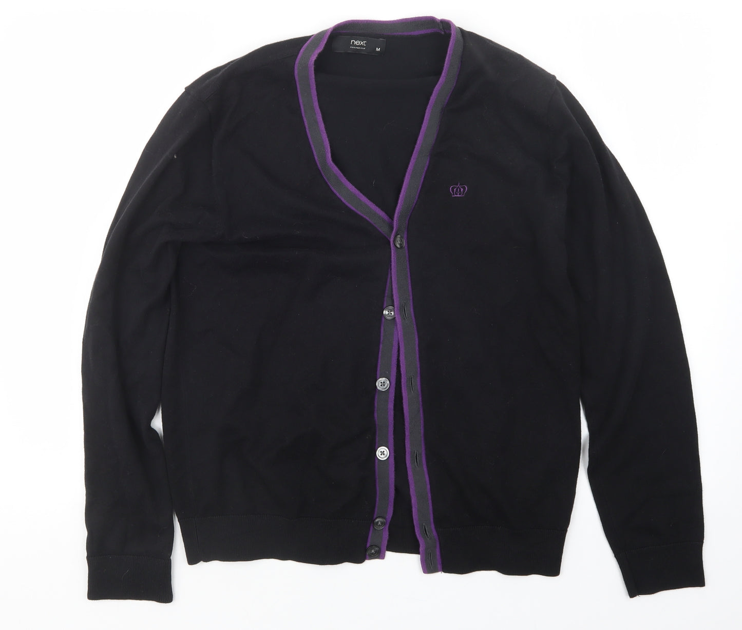 NEXT Mens Black   Cardigan Jumper Size M