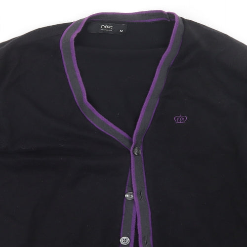 NEXT Mens Black   Cardigan Jumper Size M