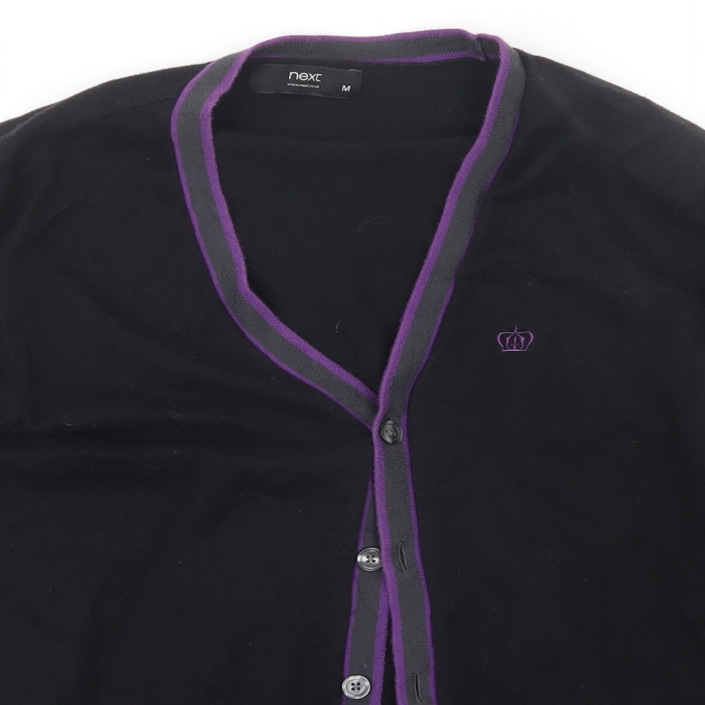 NEXT Mens Black   Cardigan Jumper Size M